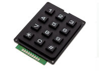 4 X 3 Matrix Keyboard 12 Keys Black Color 7 x 5.2 x 0.9cm Size With Plastic Material